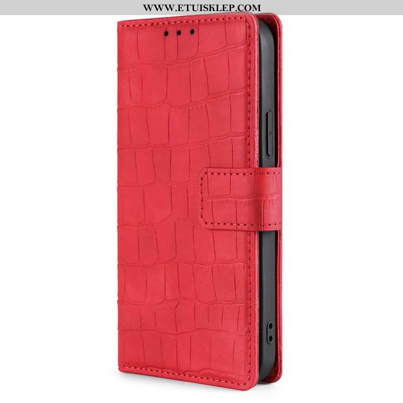 Etui Folio do Realme GT2 Pro Efekt Skóry Krokodyla